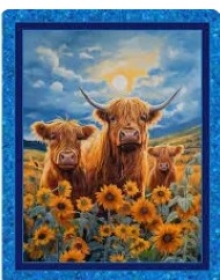 45" Panels - Sunflower Highlands  - 1 yd